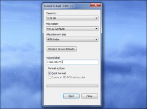 To format a USB Flash Drive to FAT32 in Windows follow the next steps: 