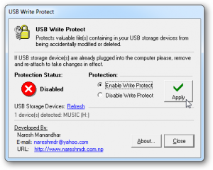 usb write protected