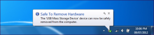 click on the “Safely Remove Hardware"