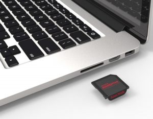 SD card reader and SD card slot on your computer
