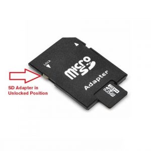 Most SD cards come with a “Lock” feature that prevents data loss